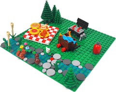 Pyrrhiax adventure play scene demonstrates creative forest campsite ideas