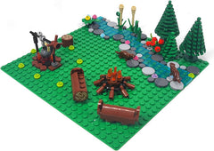 Pyrrhiax forest campfire block build encouraging outdoor storytelling