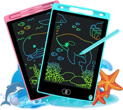 PYTTUR 2-pack 8.5-inch LCD writing tablet front view for colorful kid doodles