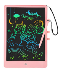 PYTTUR 10-inch LCD tablet front view for kids, ideal for drawing and learning.