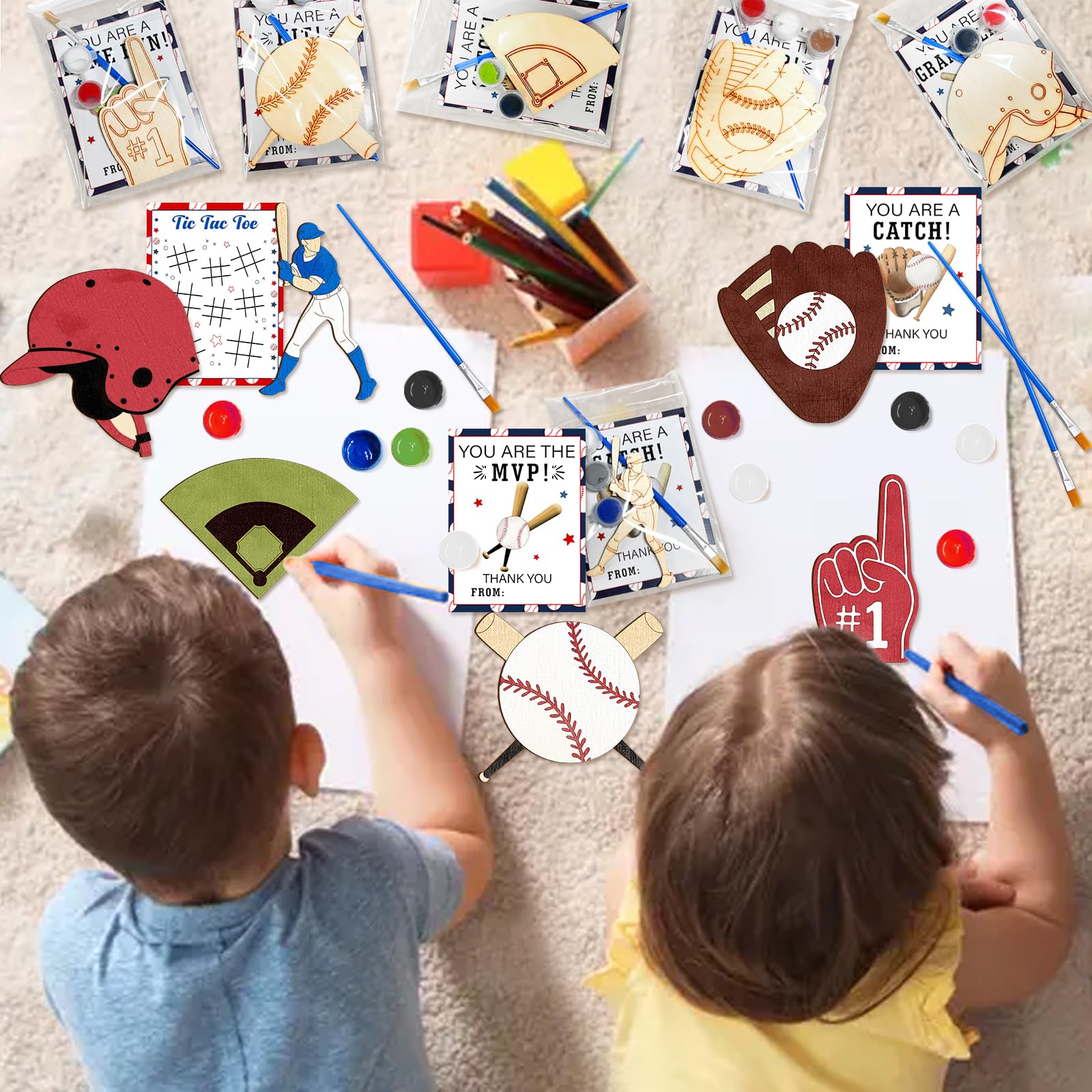 Pzhgoct gift packaging enhances baseball-themed party experiences.