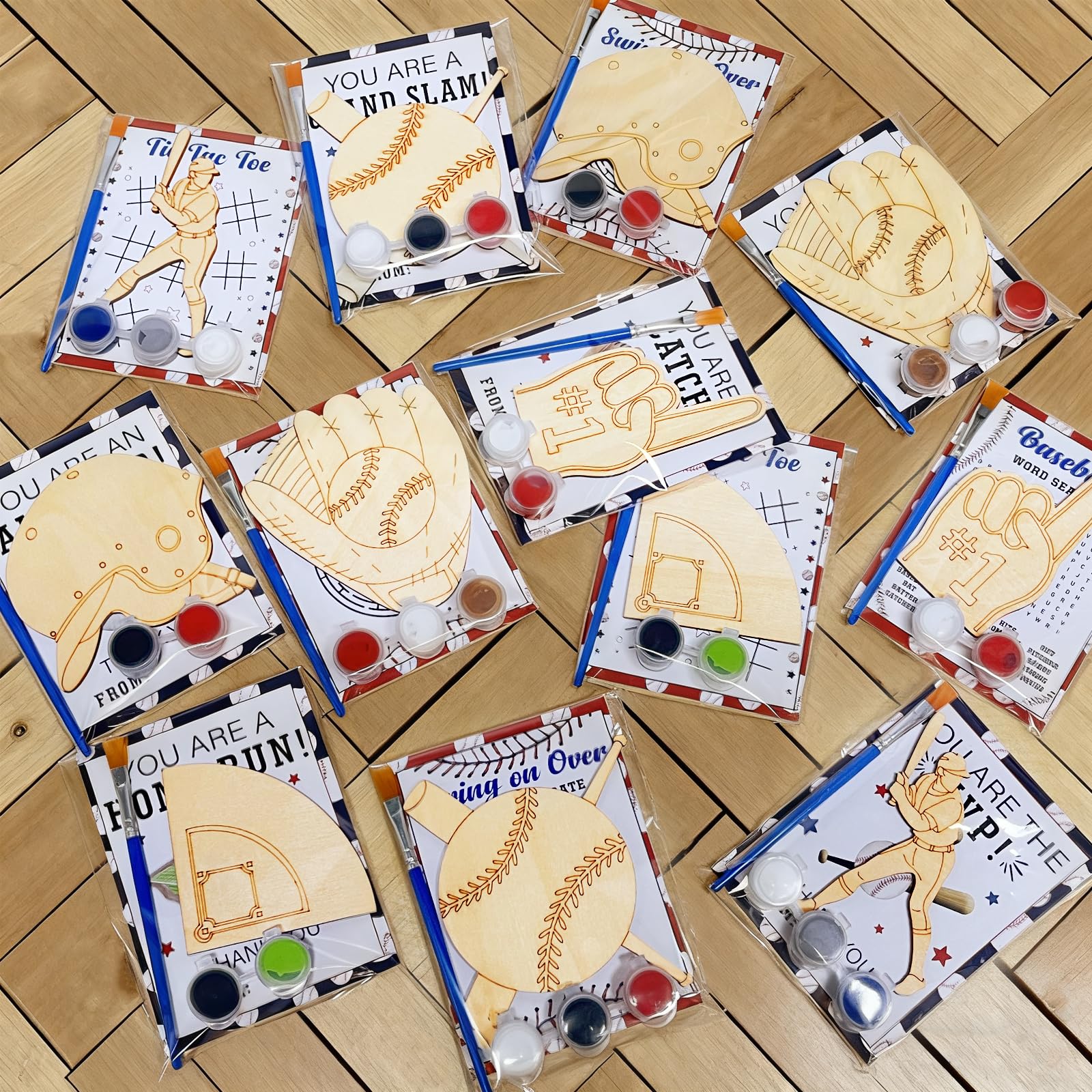 Pzhgoct helmet cutout and board ready for kids' painting fun.