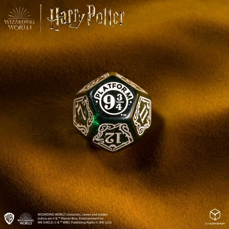 Q Workshop Gryffindor D20 dice blend shimmer and precision for dramatic moments