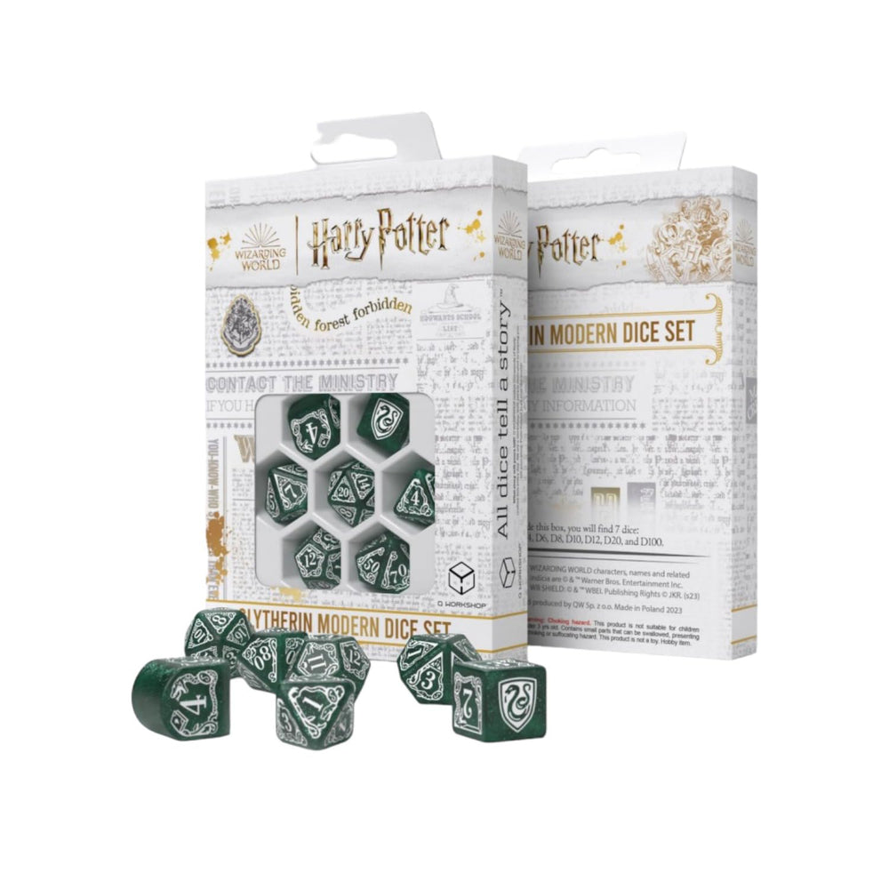 Q Workshop Harry Potter Gryffindor D4 dice with burgundy and gold engraving for precise rolls