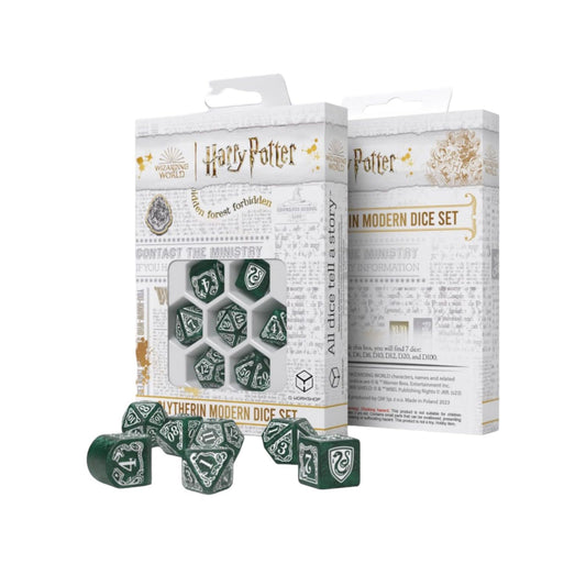 Q Workshop Harry Potter Gryffindor D4 dice with burgundy and gold engraving for precise rolls
