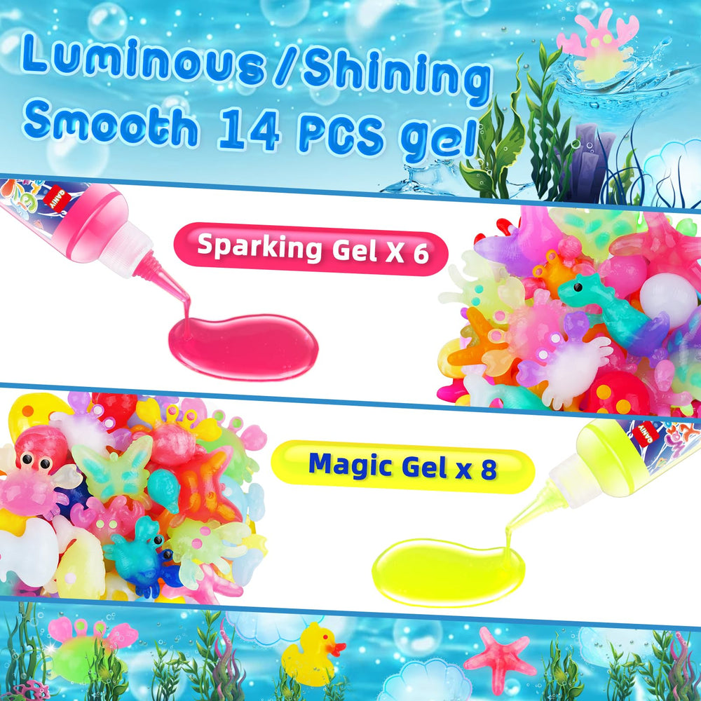 QANIY accessories include powders, gloves, brush for safe, hands-on play