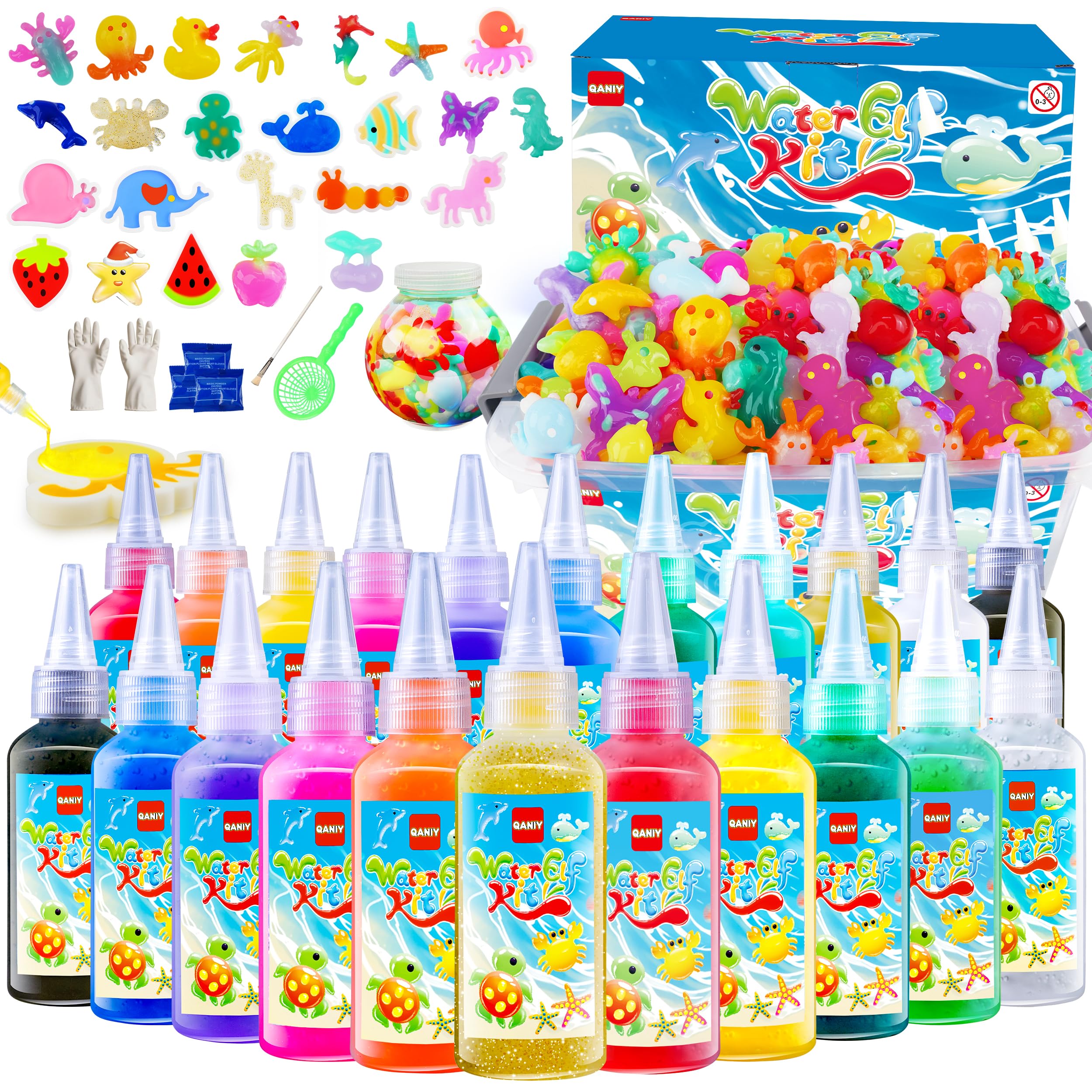 QANIY Magic Water Elf Toy Kit with 24 molds sparks imaginative hands-on play