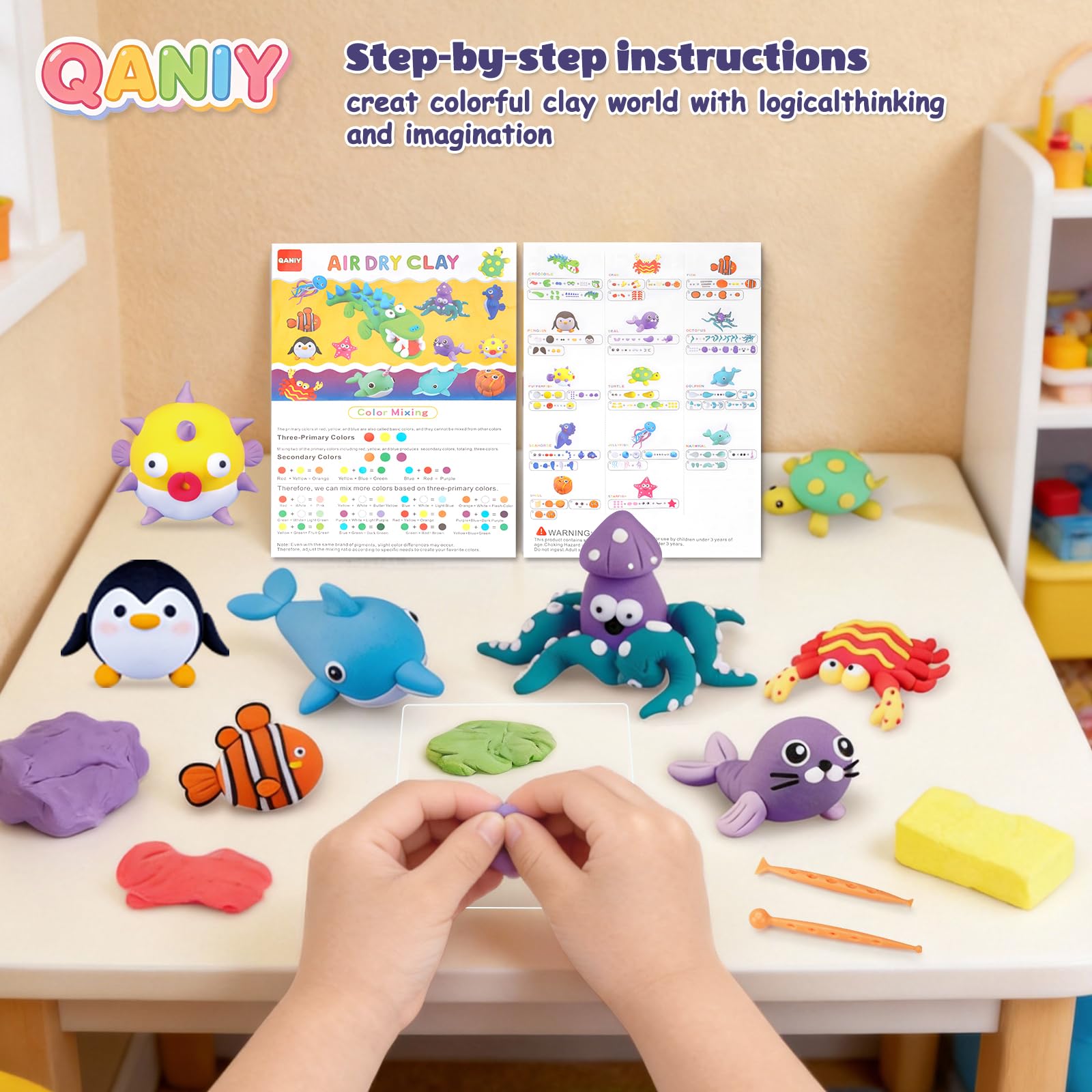 Included sculpting tools in the QANIY kit for precise shaping