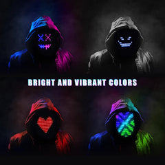 QAQ LED mask vibrant LED patterns collection for parties