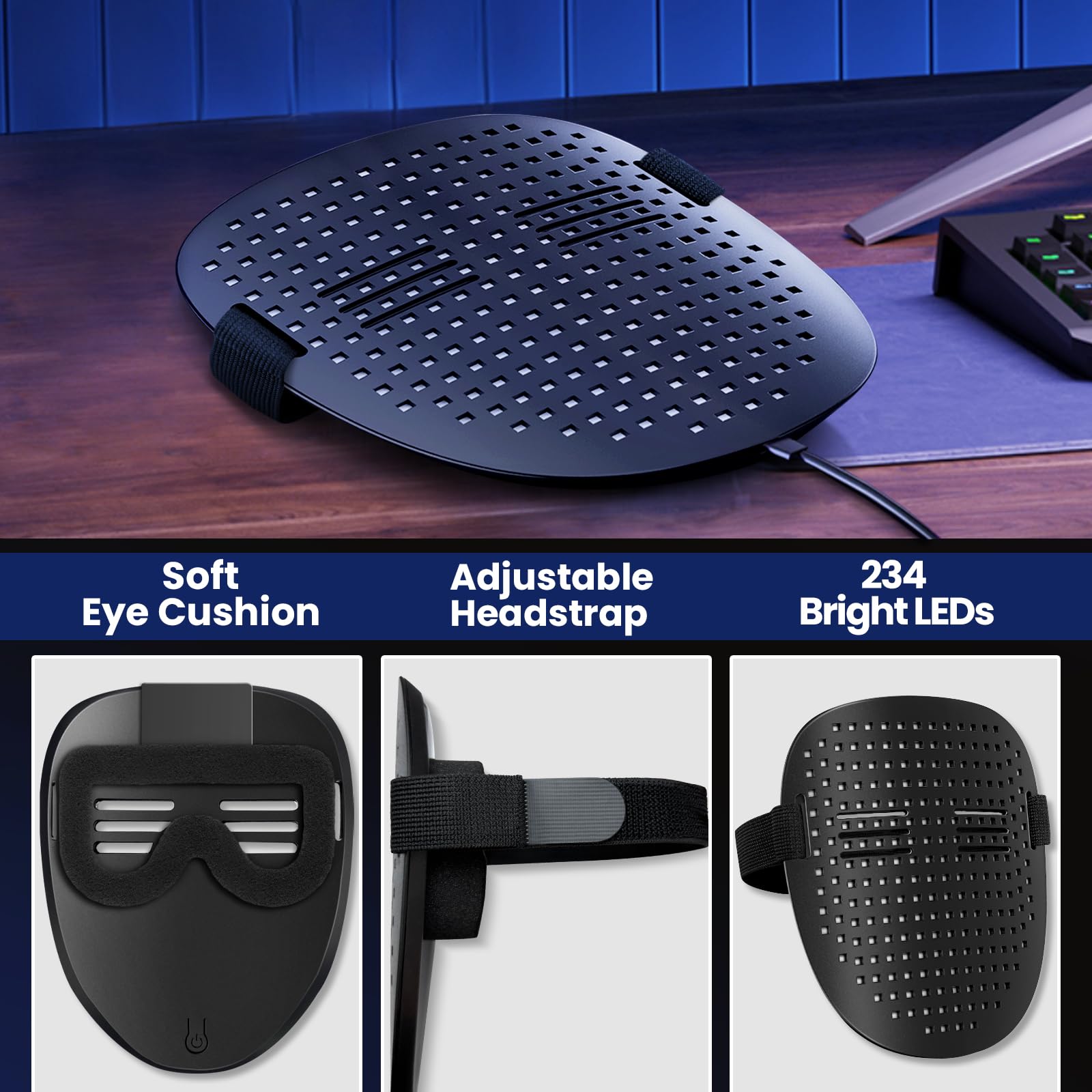 QAQ LED mask packaged in a stylish gift box