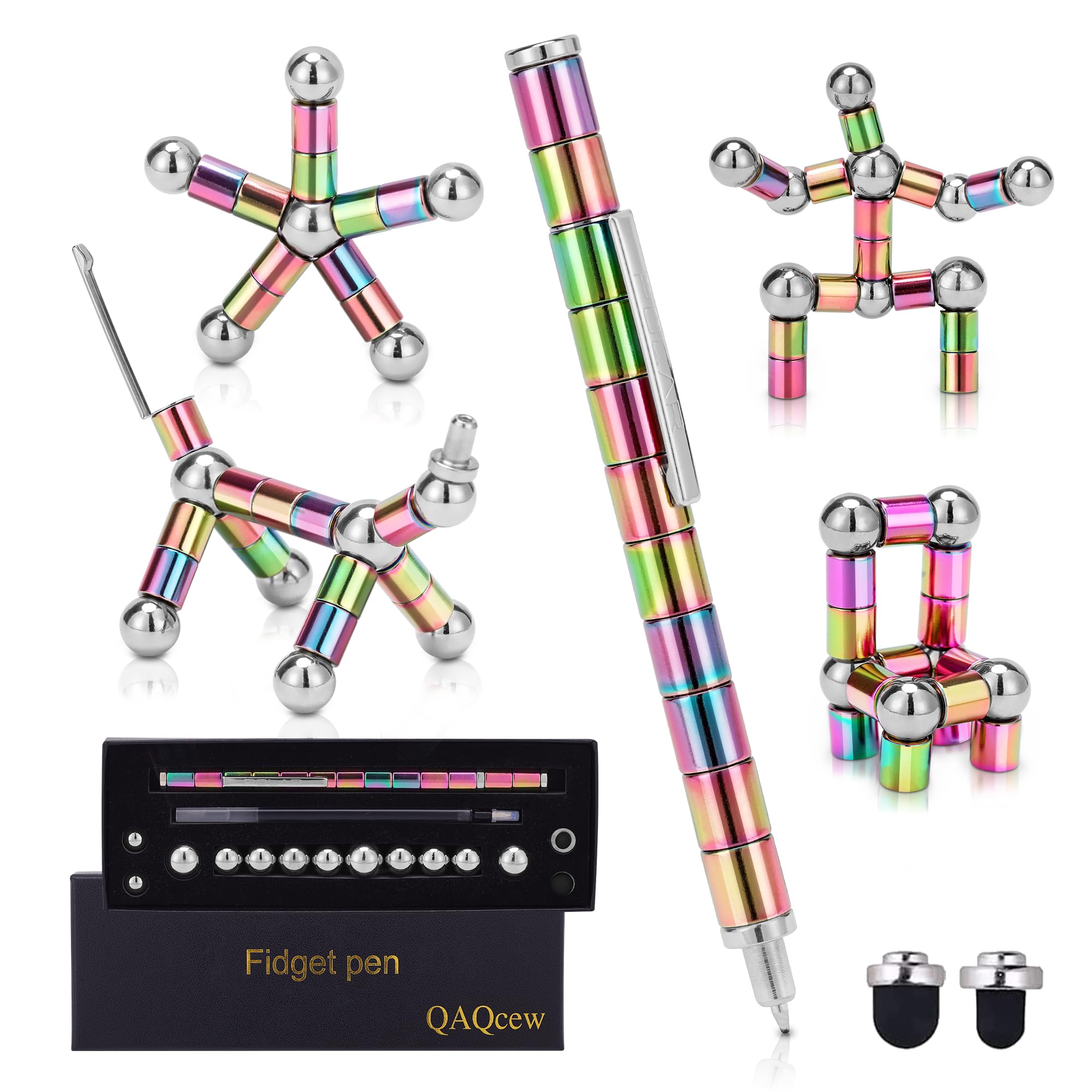 QAQcew fidget pen magnetic assembly promotes portable focus and creative play