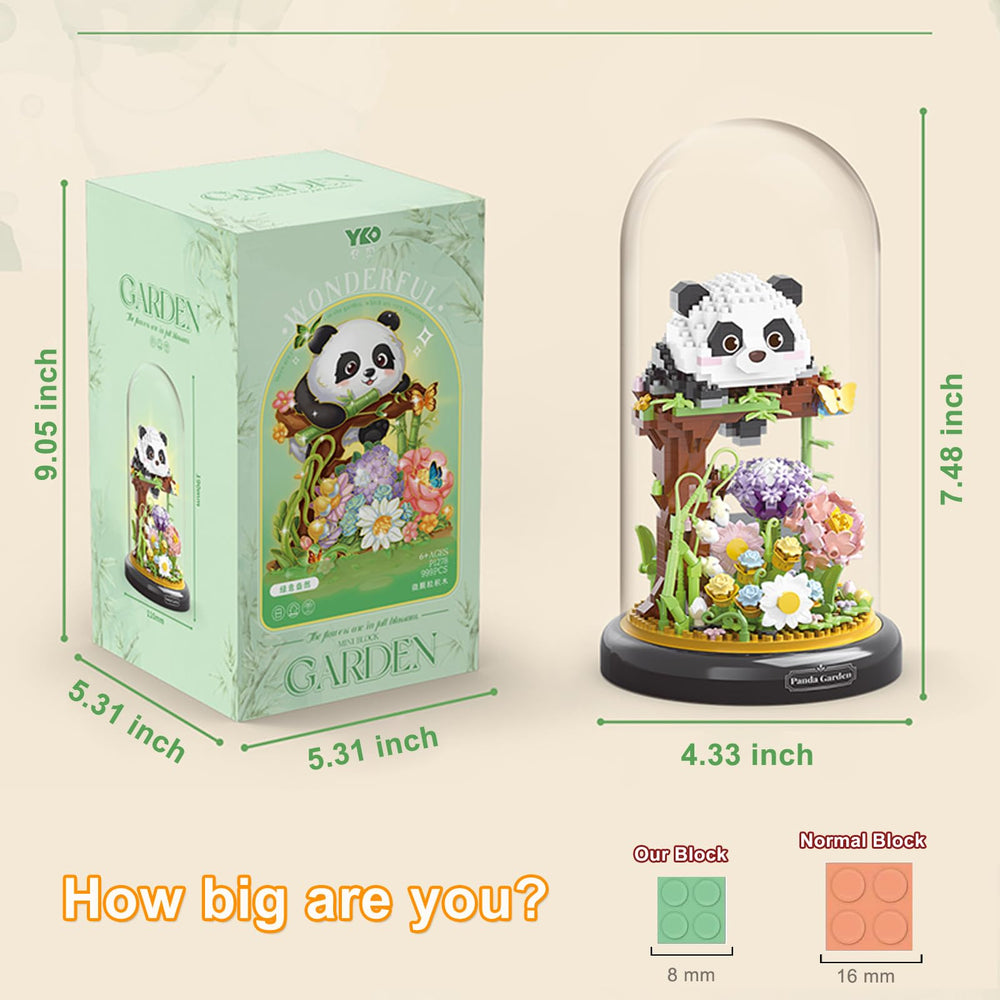 QARULUS Panda Flowers set colorful flowers brighten rooms and spark creativity