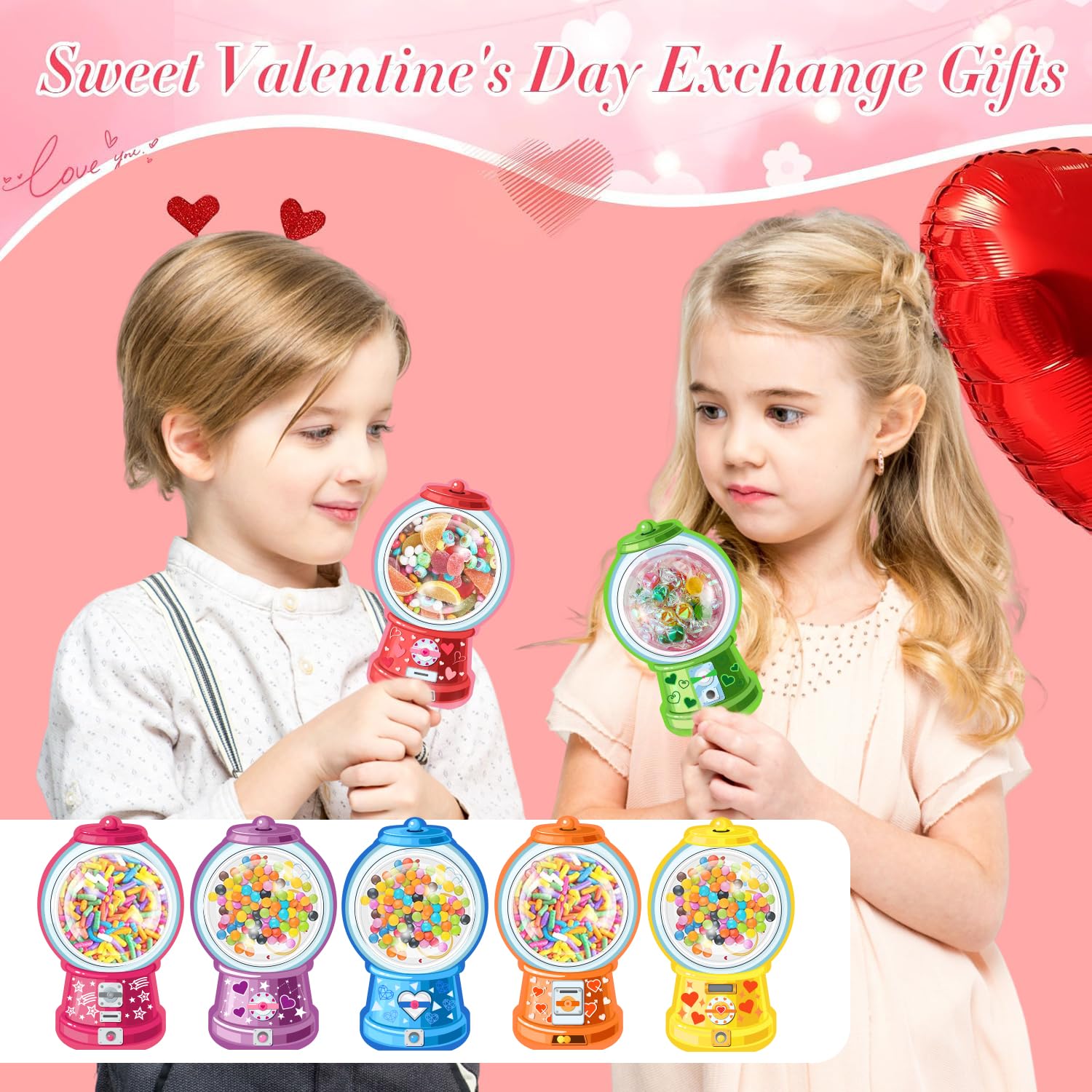 QAUYETM 12 vibrant designs brighten kids Valentine exchanges.