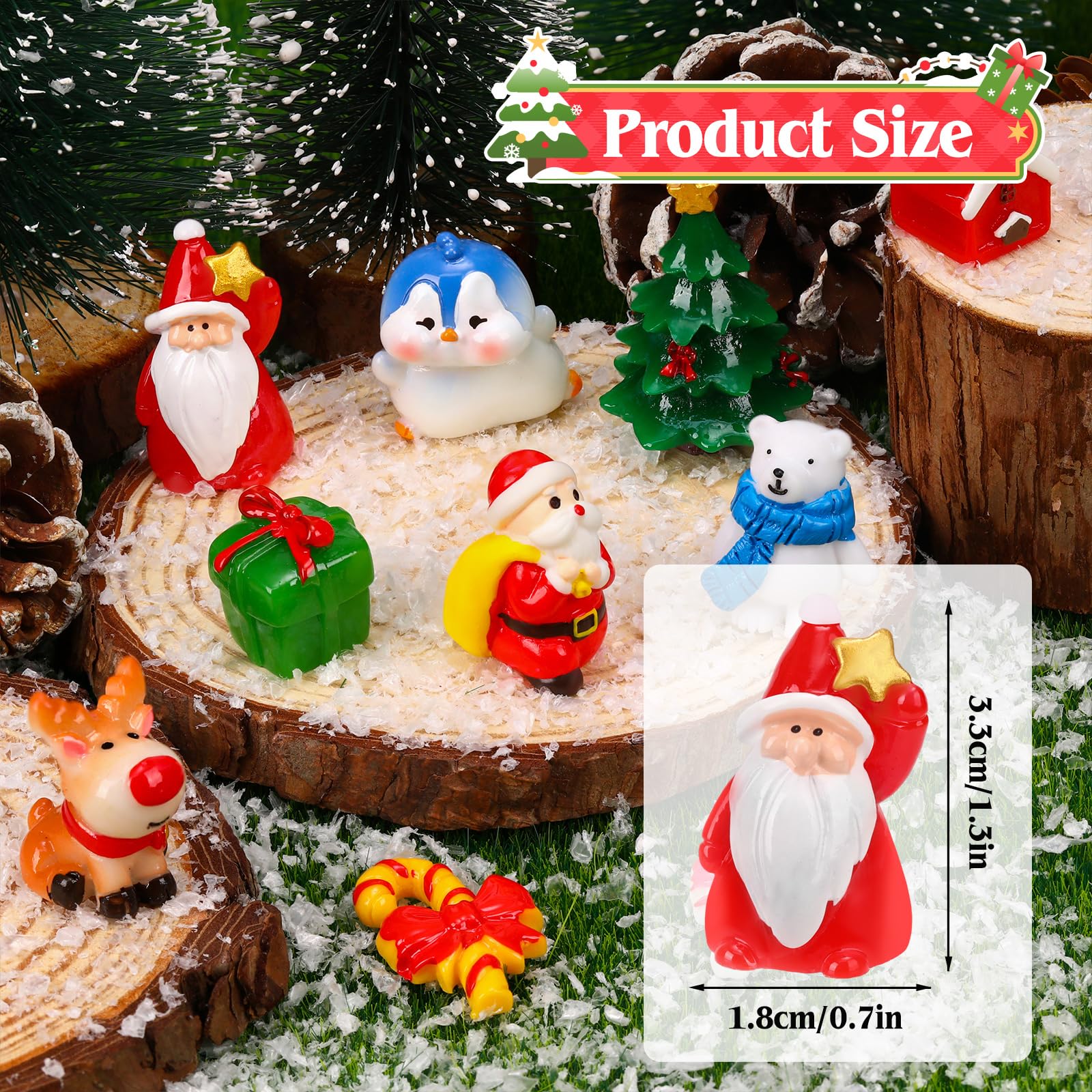 QAUYETM reindeer figurine for wreath accents and cozy seasonal displays.