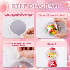 QAUYETM glue dots enable quick, mess-free candy attachment.