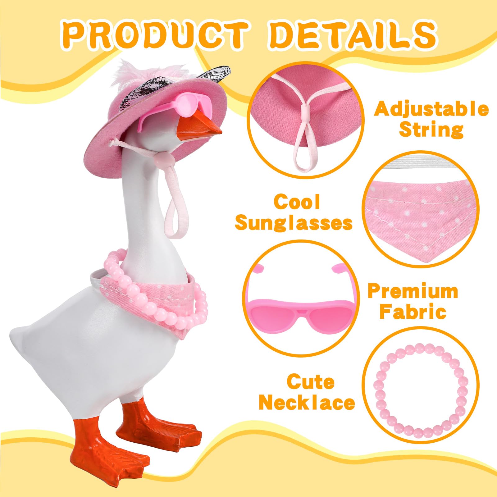 QAUYETM goose outfits swimming-ring highlight sunny vibes.