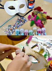 Qavctw unpainted mask invites DIY customization and creativity.