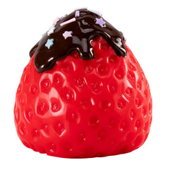 QCROAD SQUISHY big taba strawberry squishy front view highlights soft silicone texture for calming squeezes.