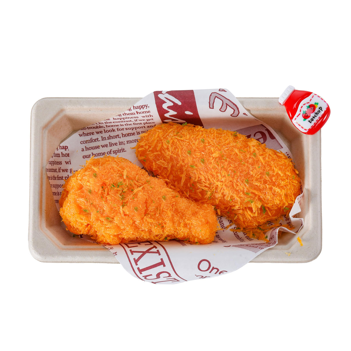 QCROAD SQUISHY fried chicken close-up highlighting realistic texture for sensory play.
