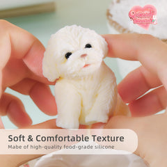 QCROAD SQUISHY Puppy Taba desk-friendly design for sensory play.