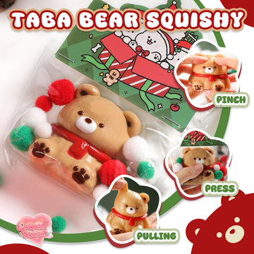 QCROAD SQUISHY Taba Bear gift-ready packaging highlights ready-to-gift appeal for celebrations.