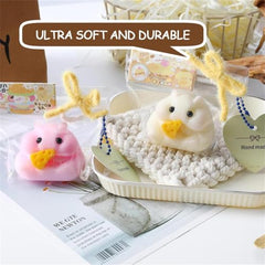QCROAD SQUISHY Taba Hamster in hand shows portable, on-the-go relaxation.