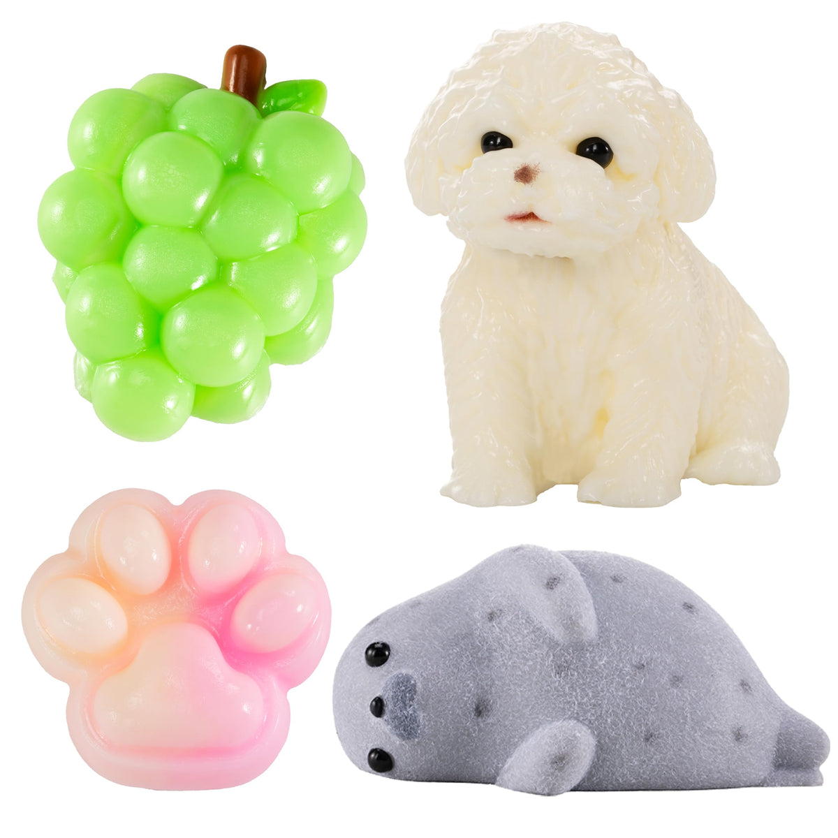 QCROAD SQUISHY taba puppy squishy in soft silicone for tactile play
