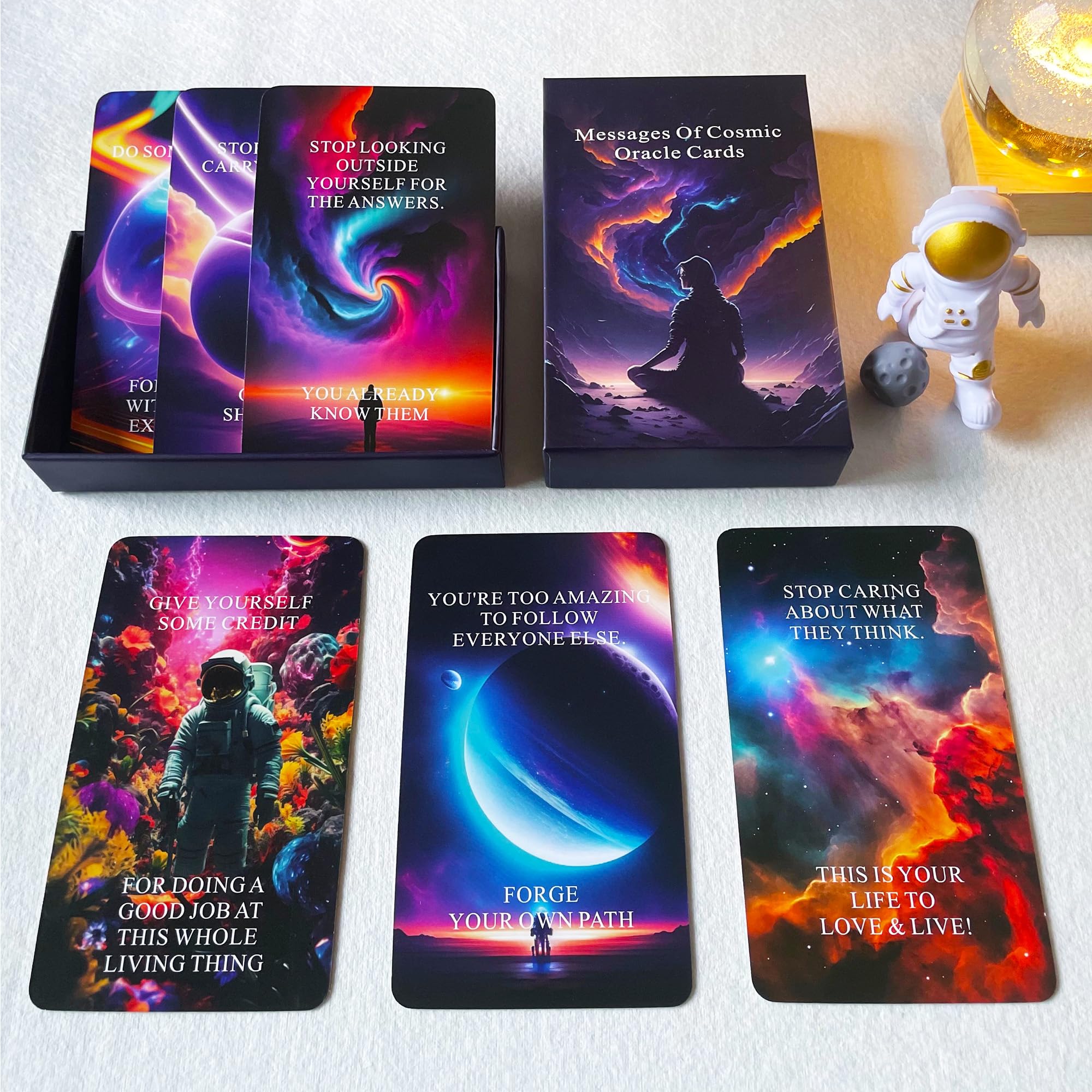 Qcsdckot Cosmic Oracle cards with meanings offer insight for personal growth