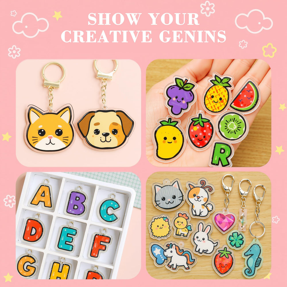 QDBNW shrink papers ideal for kids and beginners to explore DIY crafts.