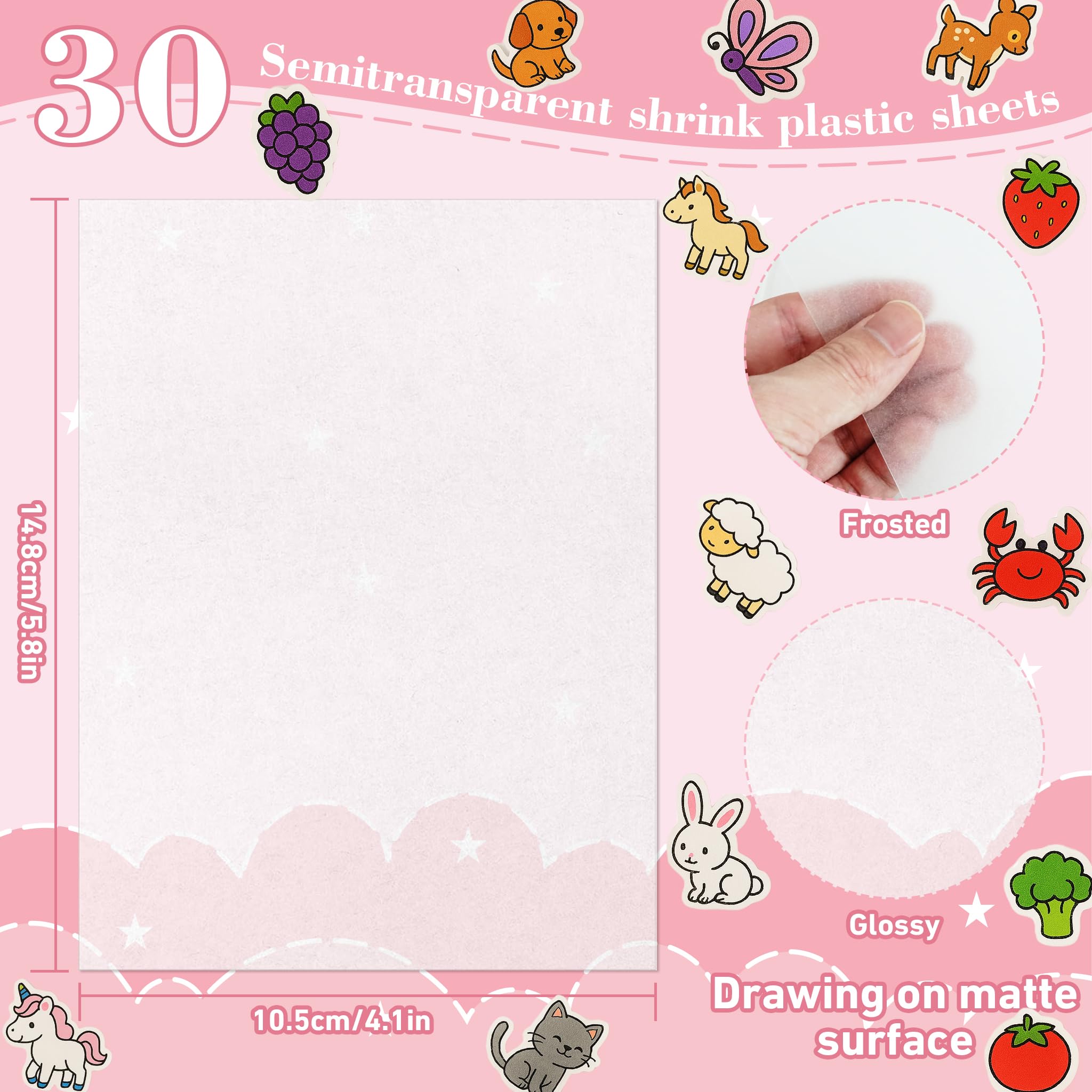 QDBNW shrink paper for keychain DIY, personalized accessories.