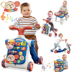QDRAGON 5in1 push walker – assembly-ready design supports first steps with a stable base