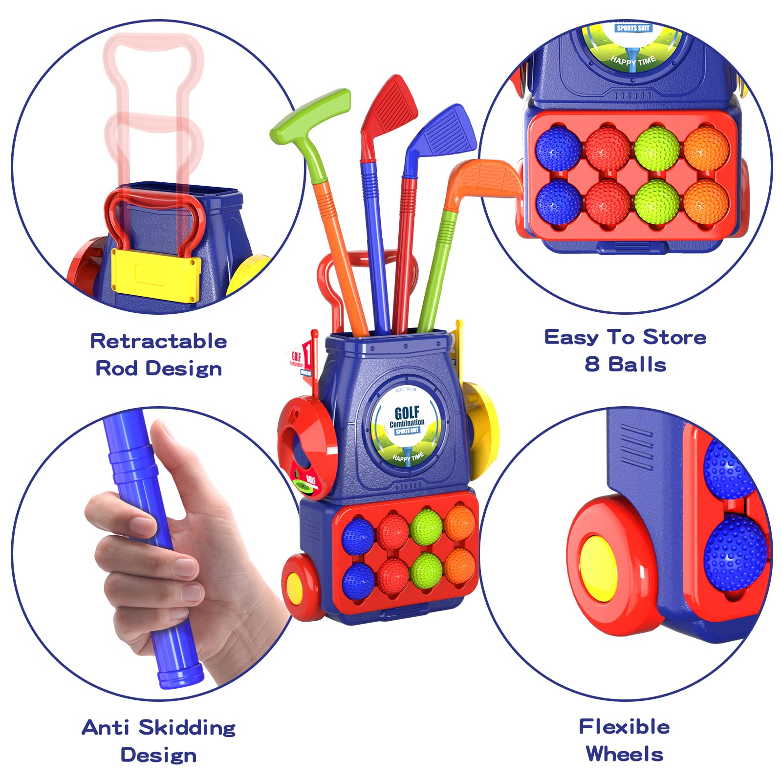 QDRAGON Practice holes and bases for versatile indoor or outdoor play.