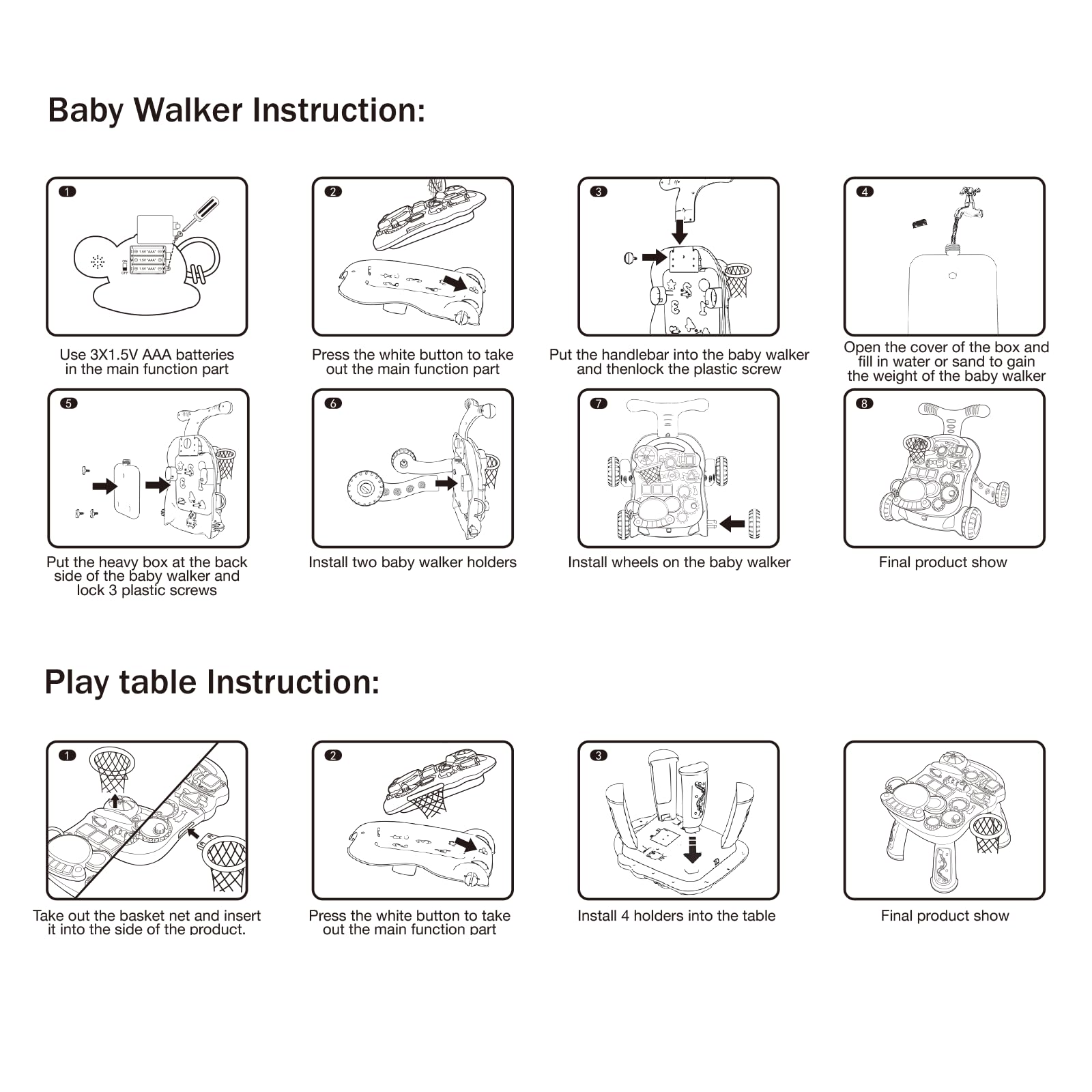 QDRAGON gift-ready 3-in-1 walker ideal for babies and toddlers.