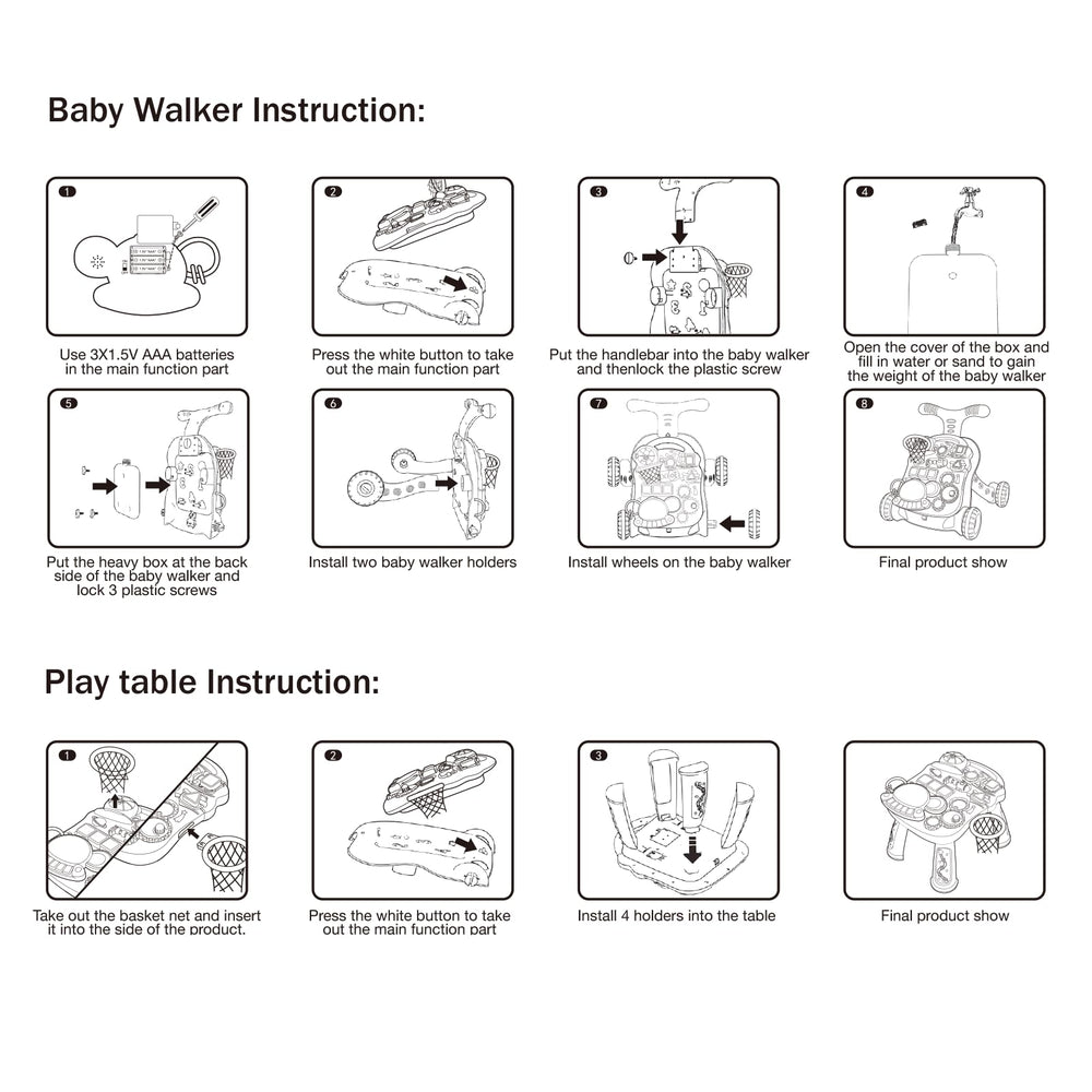 QDRAGON gift-ready 3-in-1 walker ideal for babies and toddlers.