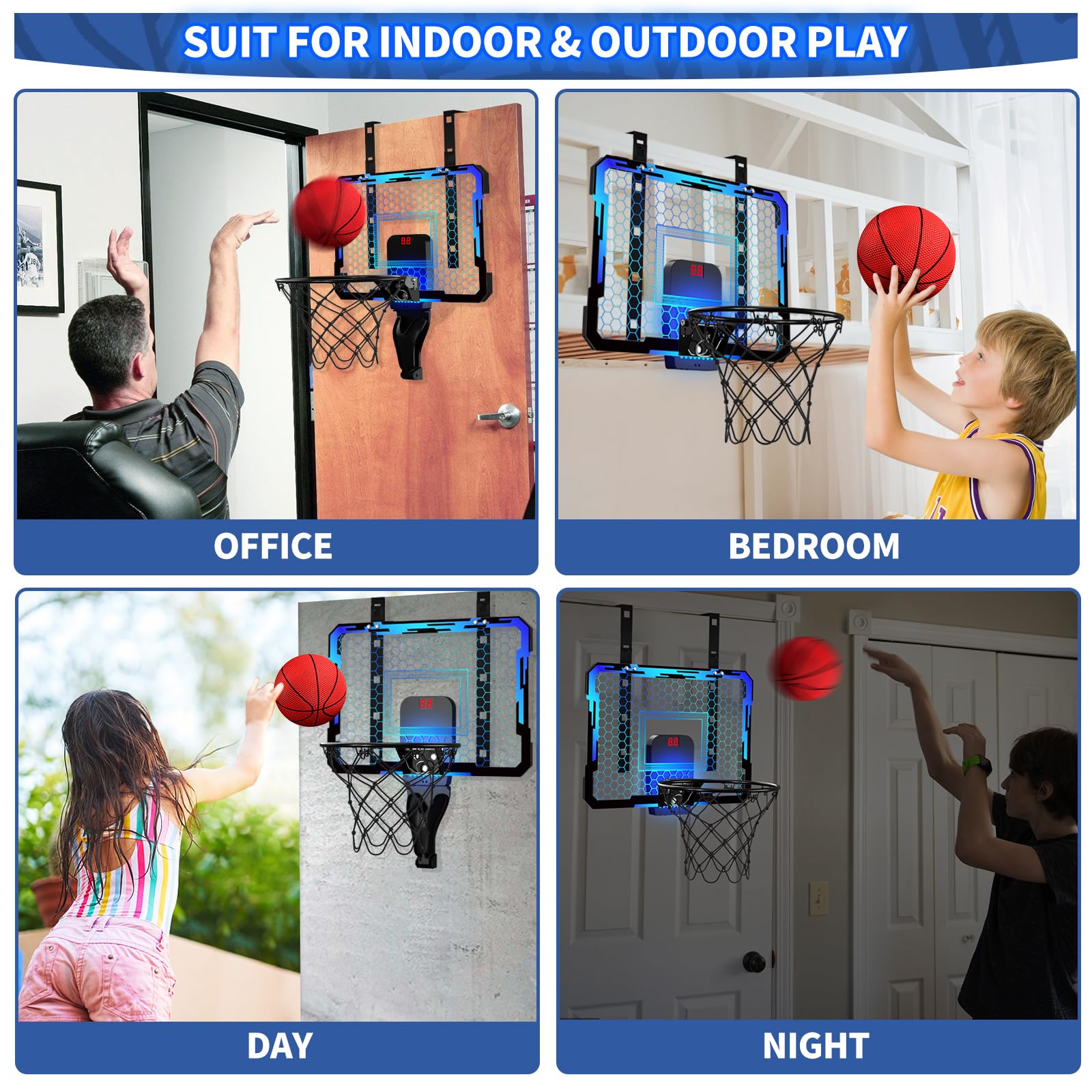 QDRAGON bedroom setup hoop fits small spaces in a room.