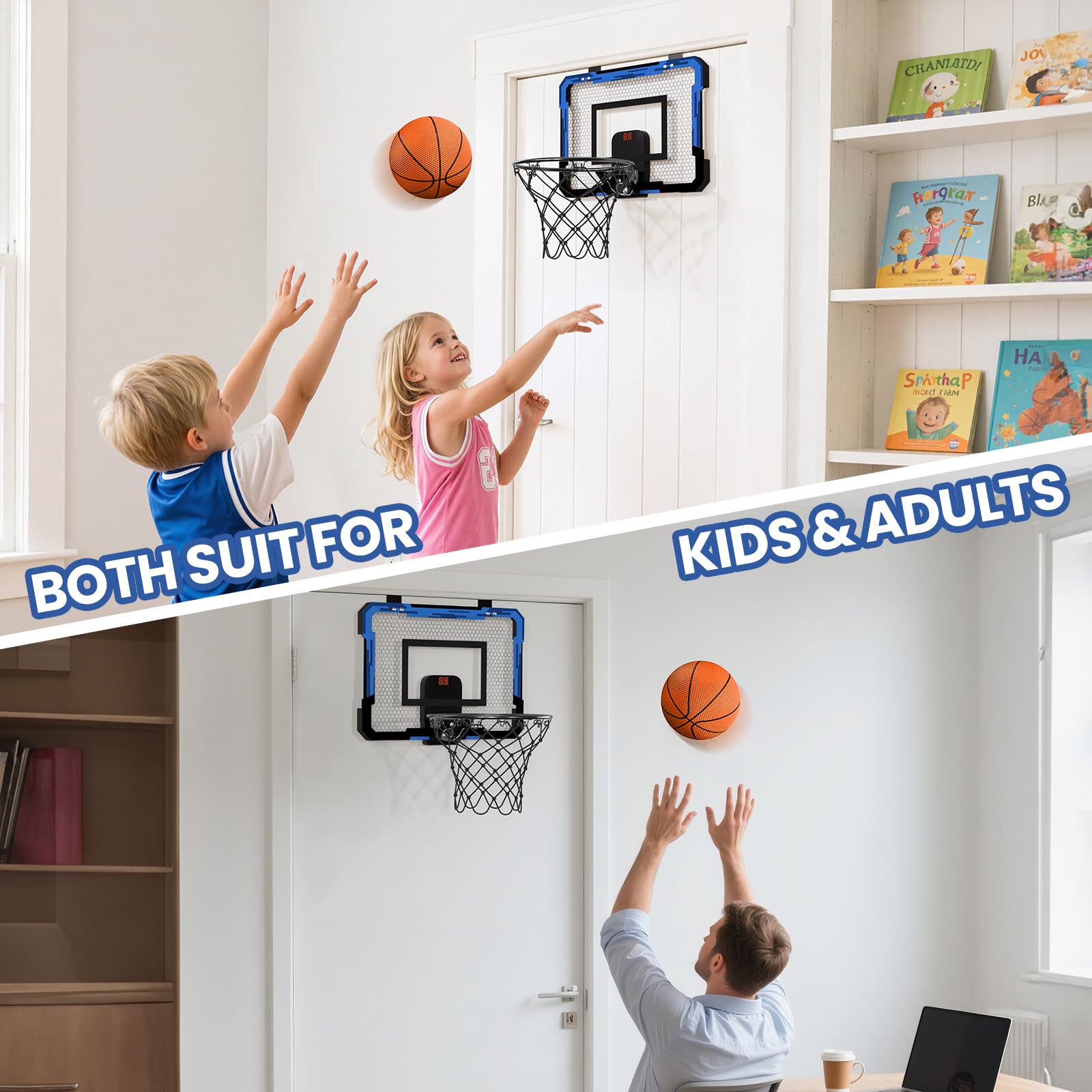 Family-friendly setup turns bedrooms into mini courts.