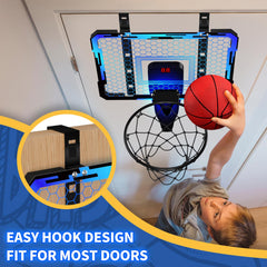 QDRAGON blue kids gift basketball hoop for birthdays.