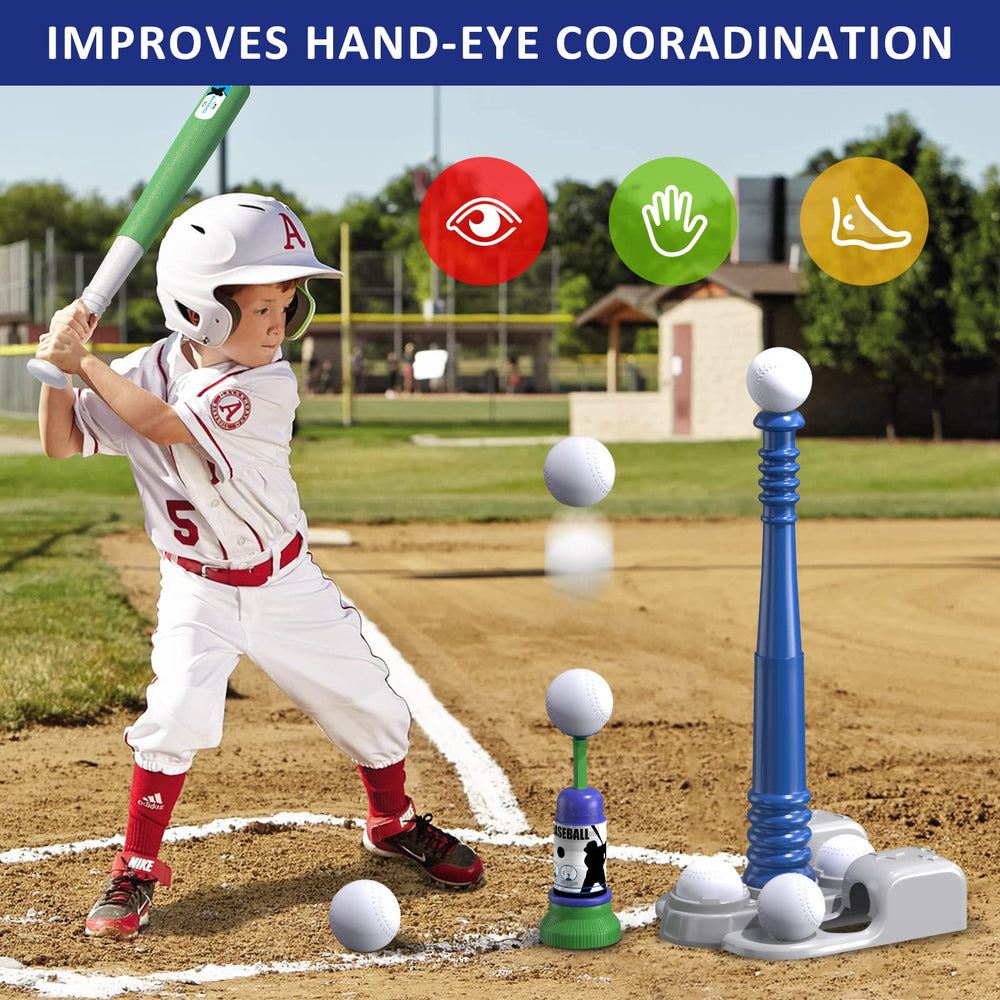 QDRAGON included 6 baseballs support continuous batting fun