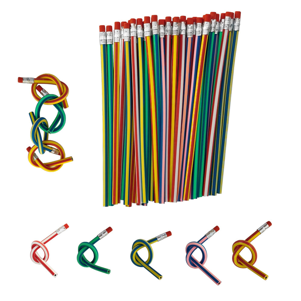 QDXATIVP back-to-school bendable pencil ready for party favors.