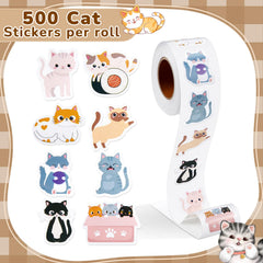 Qeeenar cat stickers used as party favors and gifts.