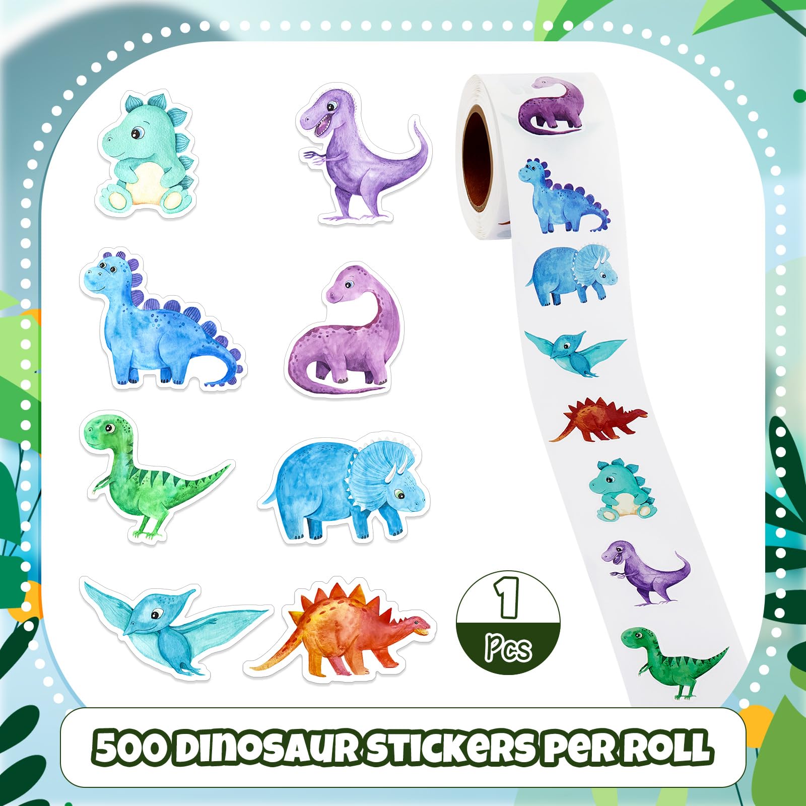 Qeeenar dinosaur classroom rewards support positive behavior with fun stickers