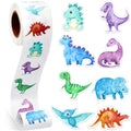 Qeeenar dinosaur stickers roll for classroom and party decorating