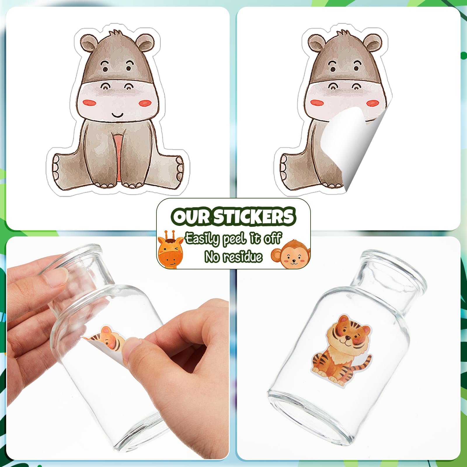 Qeeenar watercolor jungle designs add bright crafts and gifts.