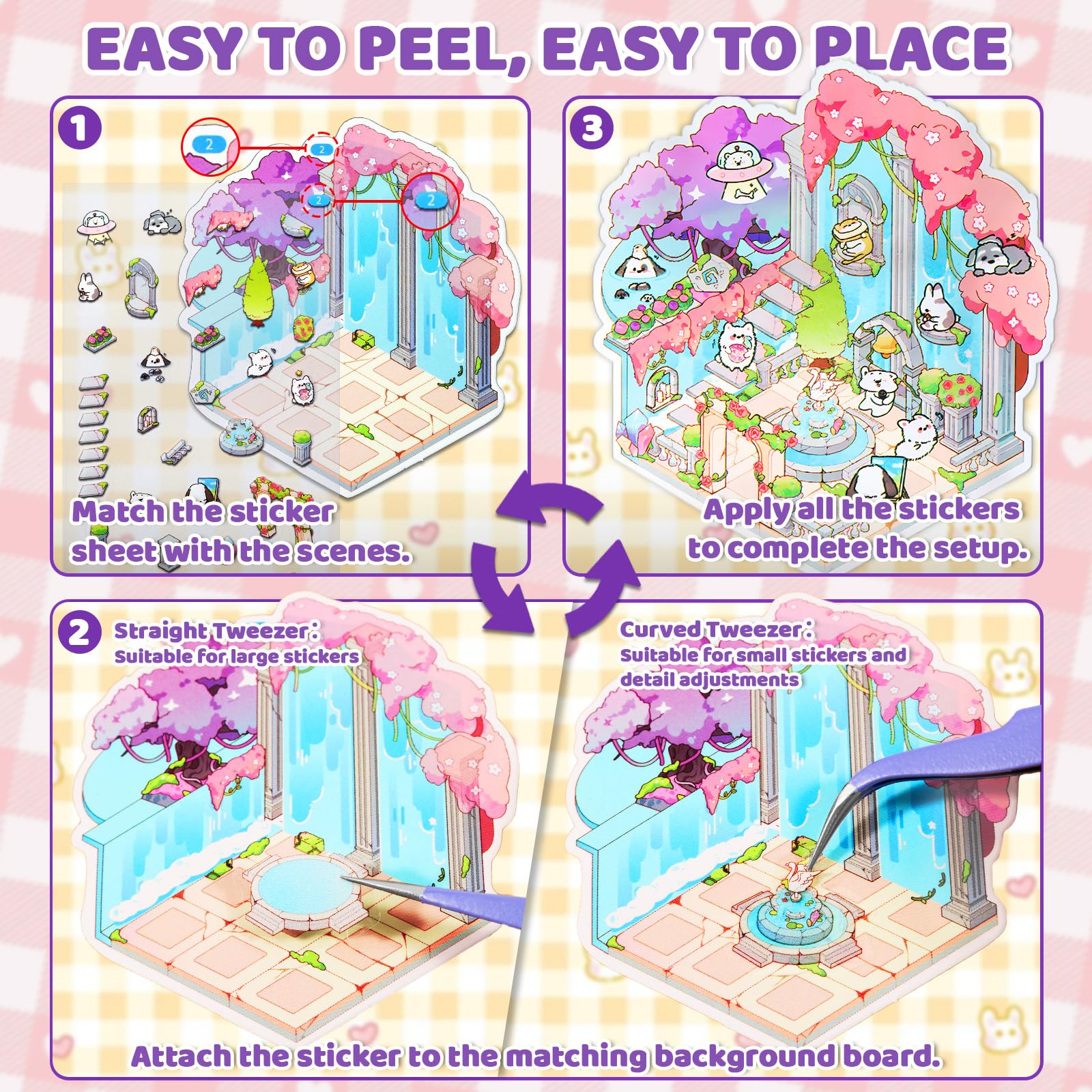 QEF DIY house scene creation—build your own charming micro-worlds.