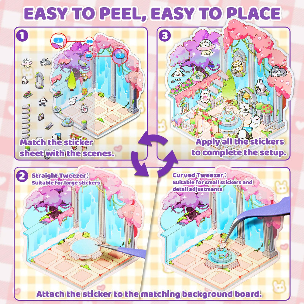 QEF DIY house scene creation—build your own charming micro-worlds.