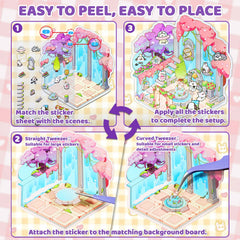QEF DIY house scene creation—build your own charming micro-worlds.