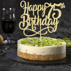 Qertesl topper measures 6.2 by 5.2 inches for most cakes.