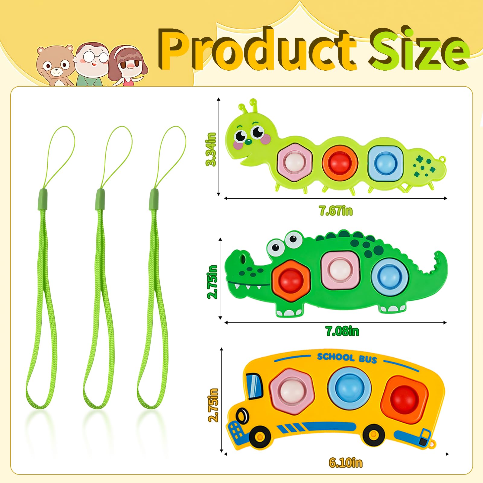 QETRABONE crocodile popper toy, compact tactile pop for flights.