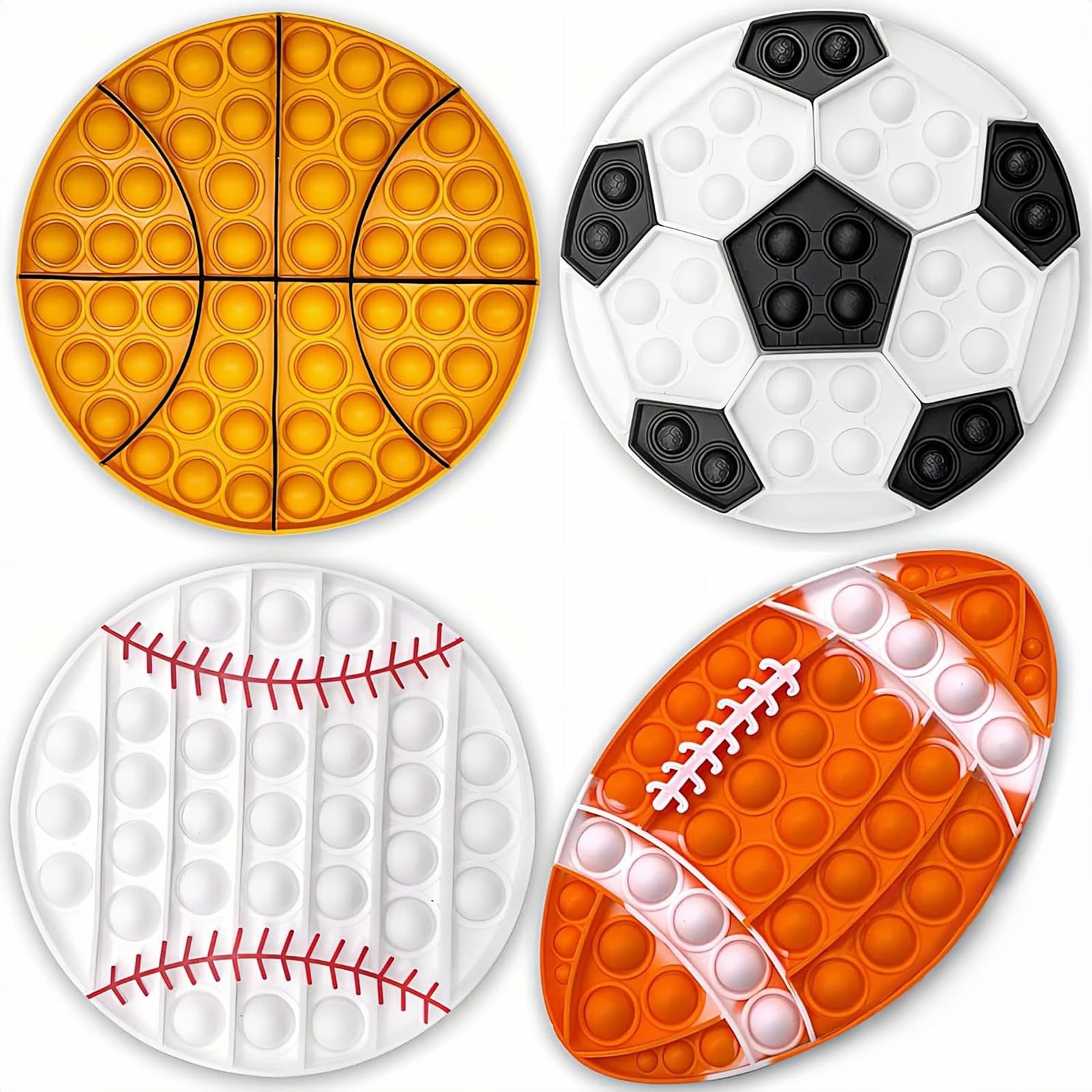 QETRABONE football fidget toy with bubbles for sensory play