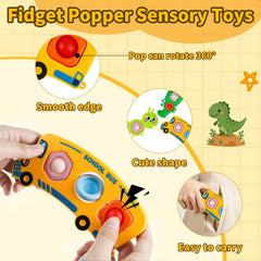 QETRABONE school-bus popper toy, engaging play on the go.
